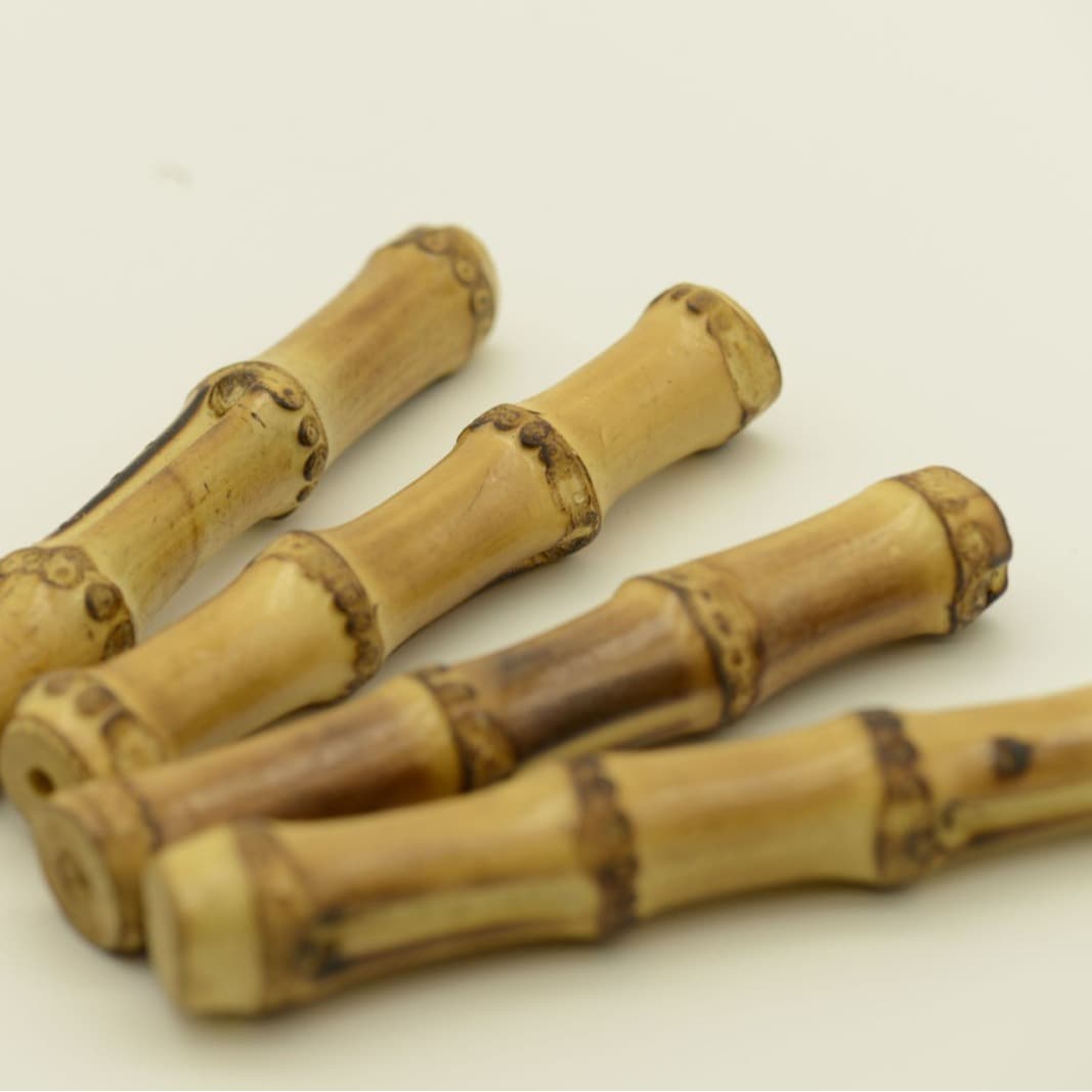 Handcrafted Multicolored Utensil Handles, Bamboo Joint Handle Knives and Forks, Stainless Steel Set