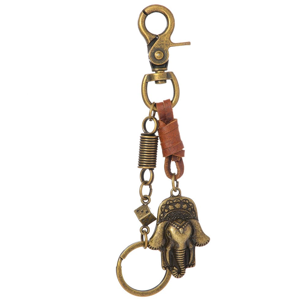 Retro Elephant Keychain for Men, Personalized Creative Waist Chain Pendant, Jeans Accessory, Bag Charm, Niche Decoration