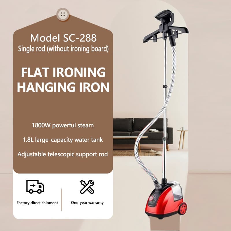 Powerful Steam Iron for Home Use, Large Water Tank, Handheld, Horizontal and Vertical Garment Steamer, Cross-Border