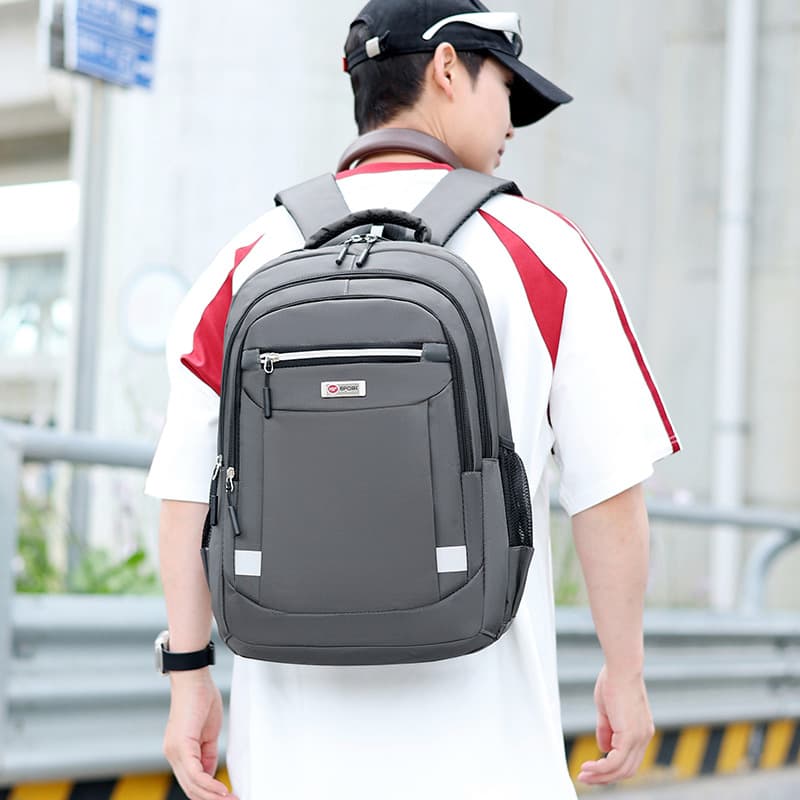 Casual Commute Men's Backpack Large Capacity Multifunctional Short Business Trip Computer Backpack Oxford Cloth Business Backpack