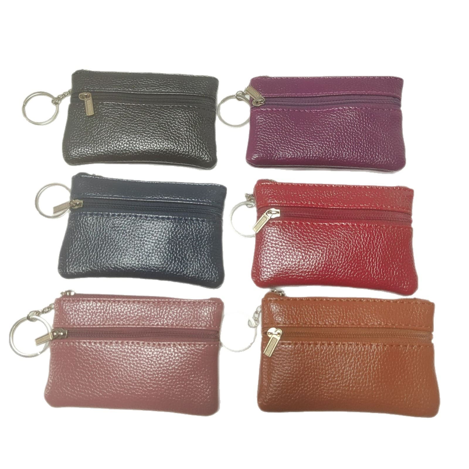 339 Women's Three-Zip PU Coin Purse Key Bag Short Wallet Mini Wallet Card Holder Coin Bag Wholesale