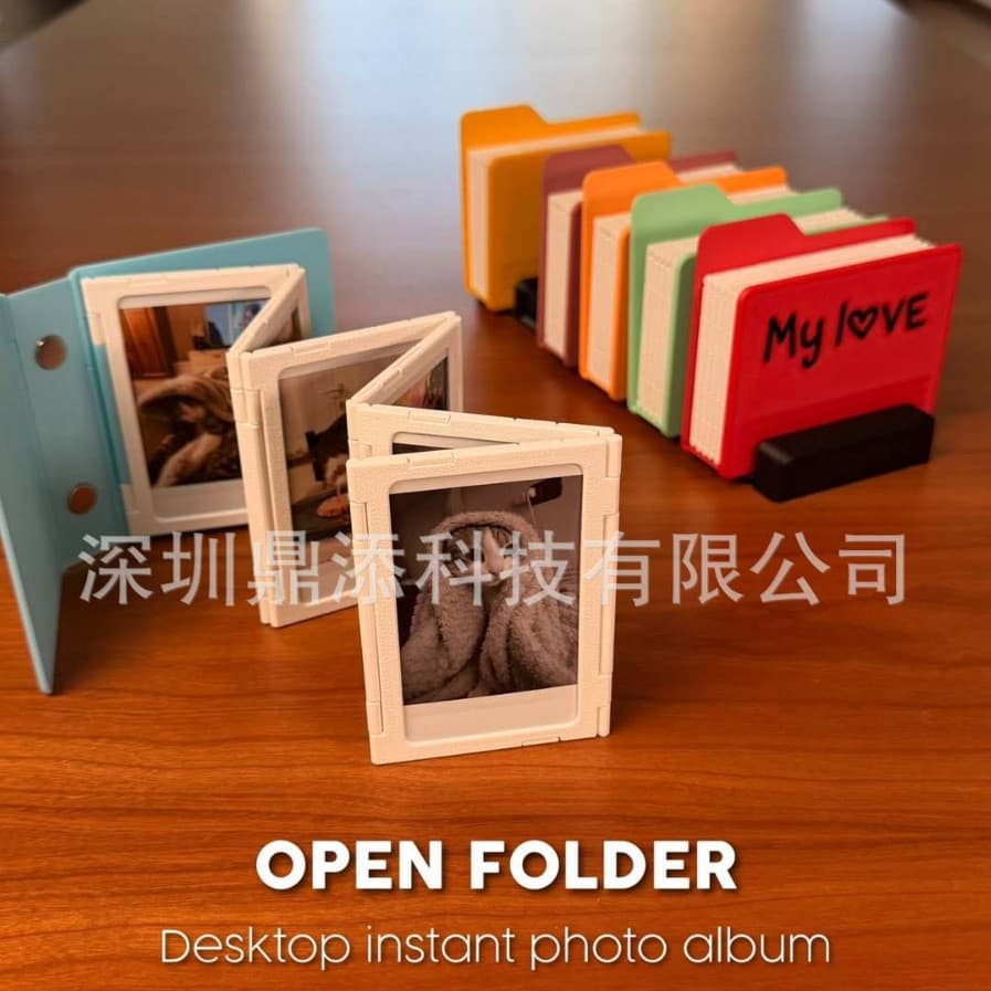 DESKTOP INSTANT PHOTO ALBUM creative folding photo storage book