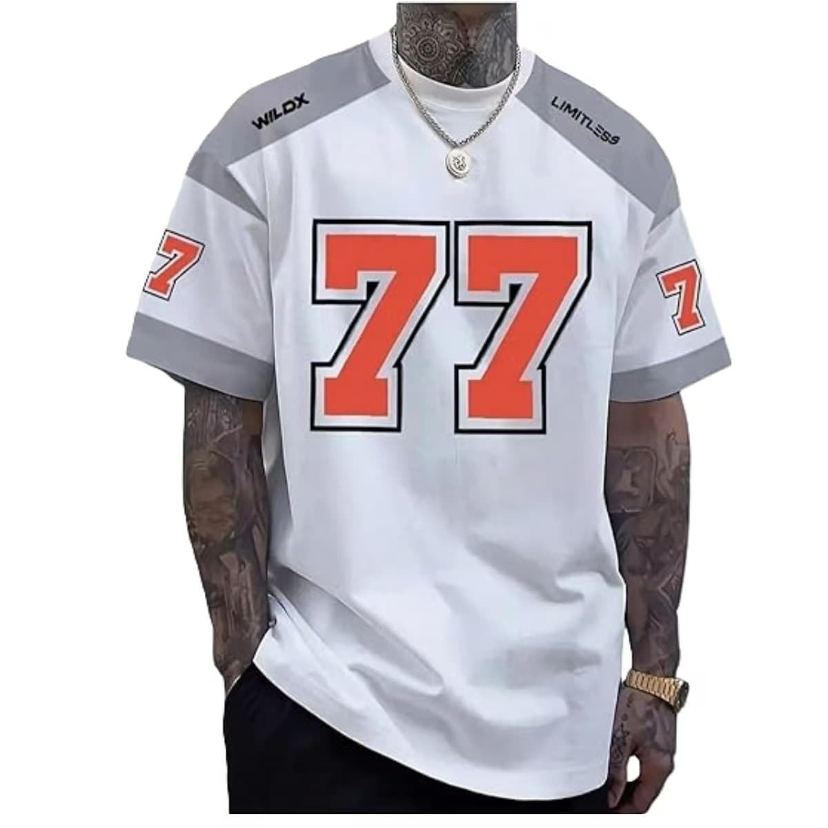 American Retro T-Shirt Fashion 3D Digital Print American Top Cross-Border Hot-Selling Streetwear Crew Neck Short Sleeve