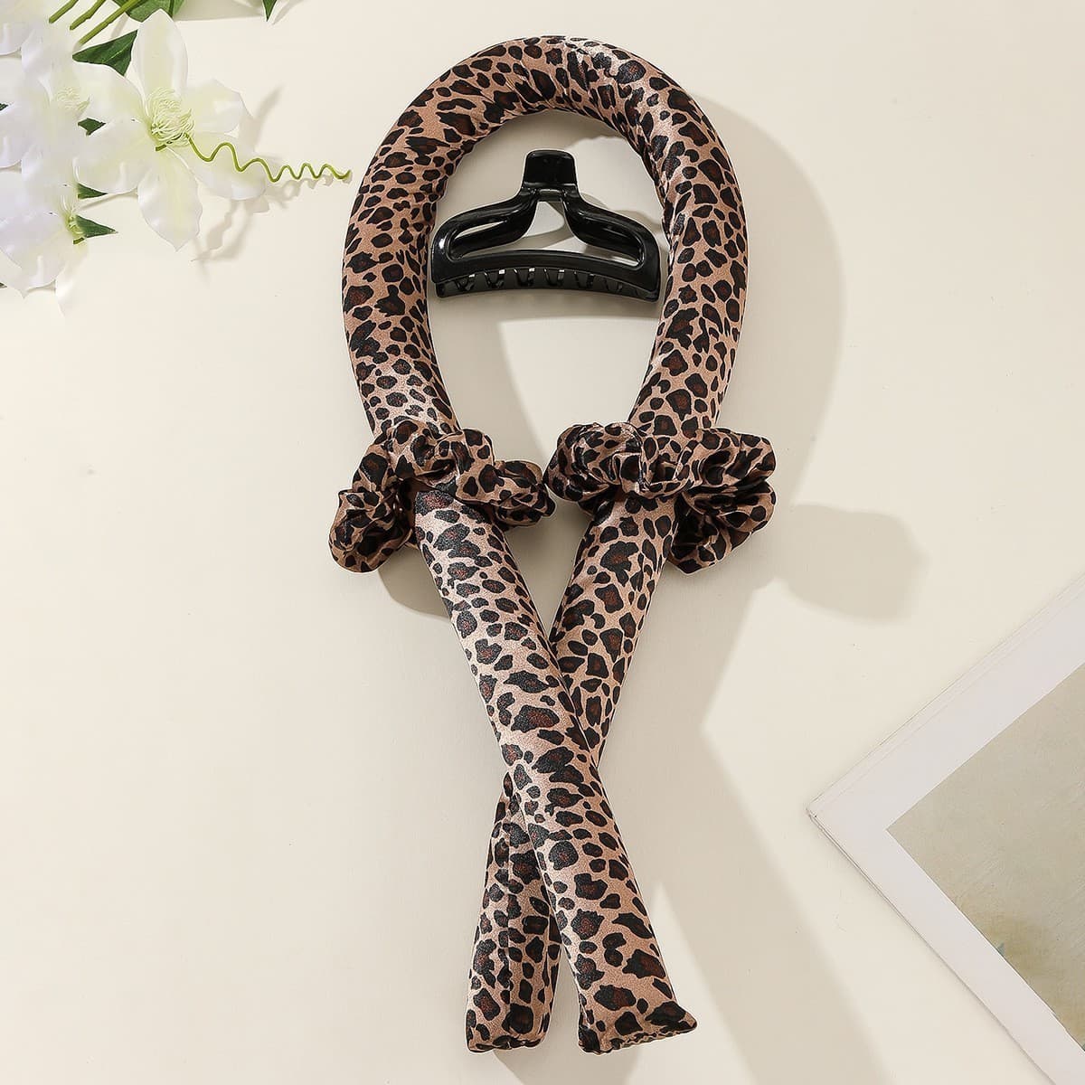 Cross-border heatless hair curling iron foam sleeping curling iron with hair tie cross-border hair roller lazy curling iron