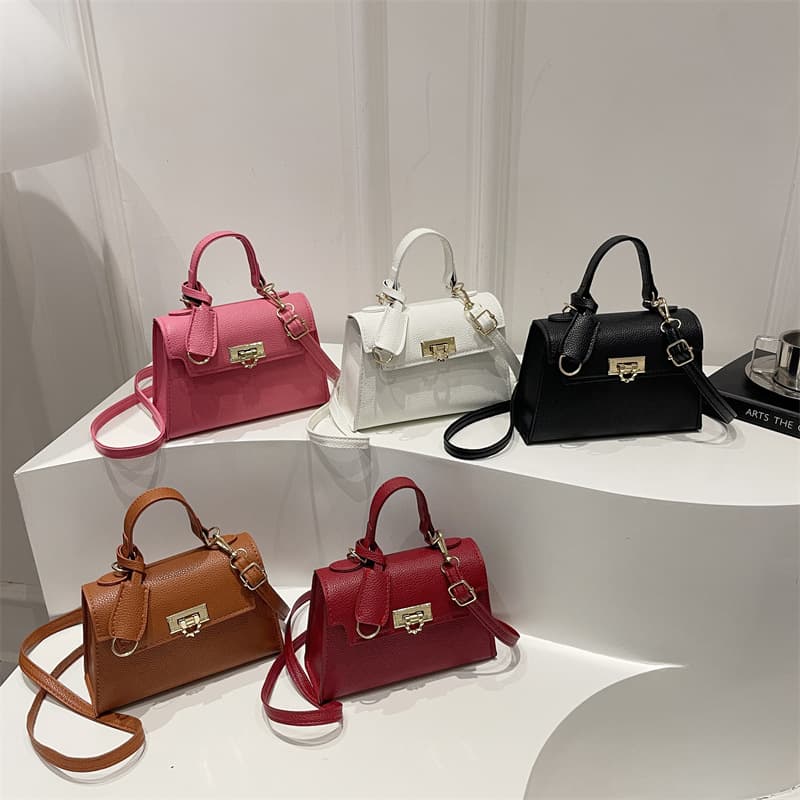 Women's Handbag 2025 Cross-Border New Style Premium Texture Kelly Small Square Bag French Trendy Shoulder Crossbody Bag