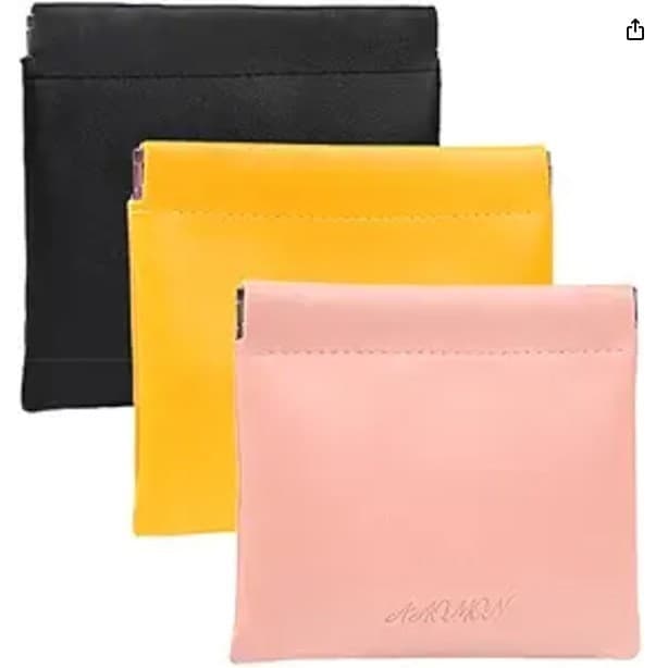 Portable Automatic Closure Spring Bag Cosmetic Lipstick Storage Case Data Cable Organizer Customizable Eyeglasses Pouch