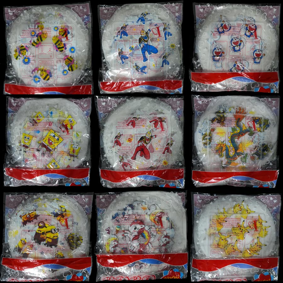 24-inch Cartoon Balloon Print Wave Ball Mermaid Ling Na Beier Cute Bear Decoration Wholesale