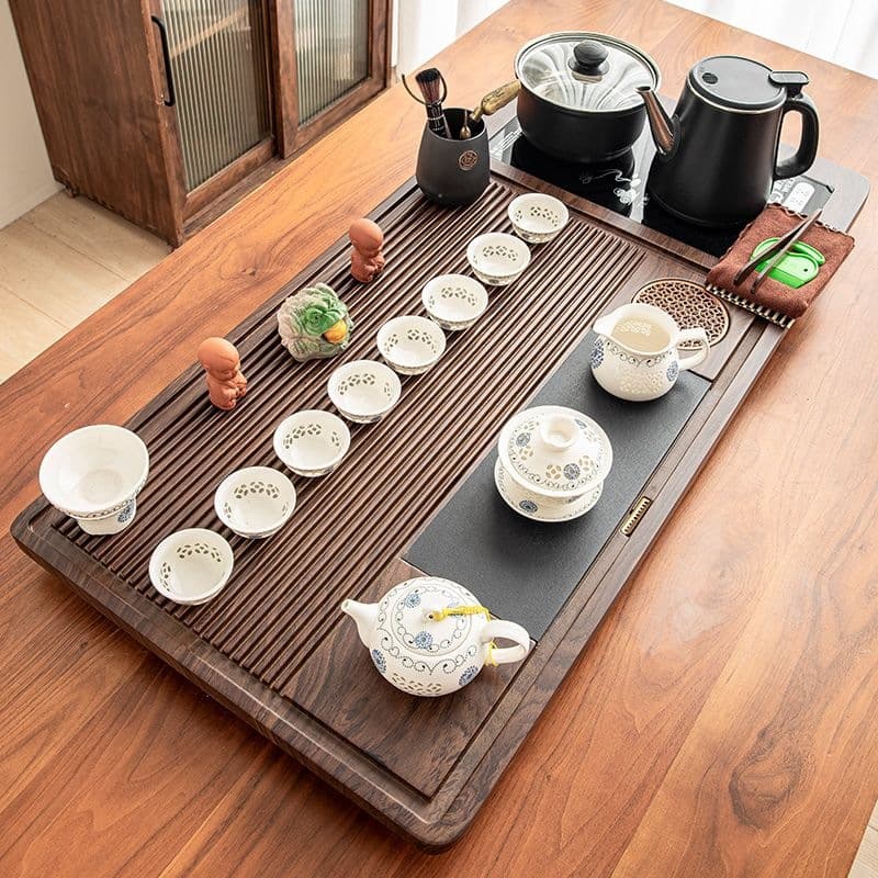 Tea Set Home Use Tea Pot Set Whole Kung Fu Integrated Tea Tray Automatic Bottom Water Feeding Kettle
