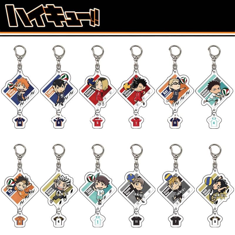 PQ Junior Pendant Keychain Haikyuu!! Hinata Sho, Shadow Mountain Tobio Transparent Acrylic Pendant