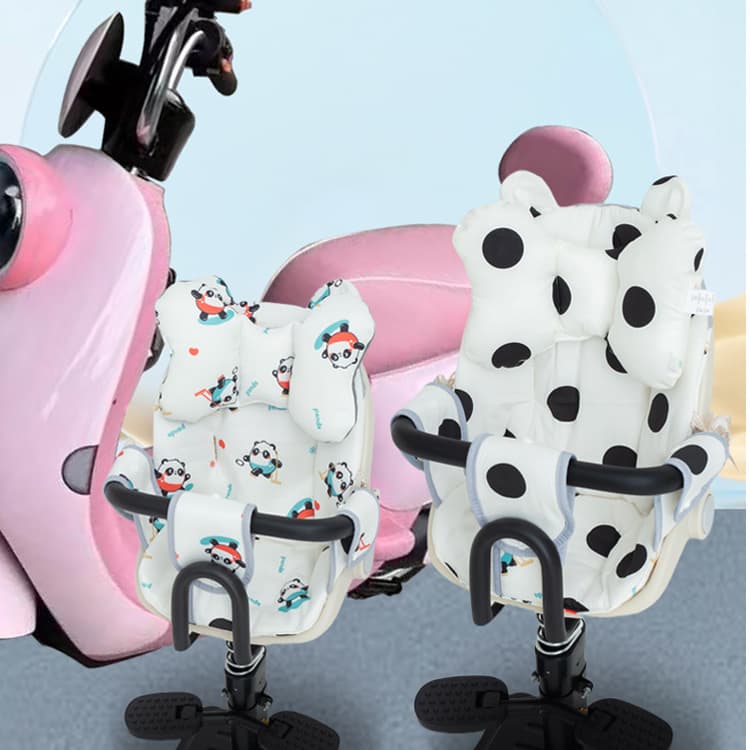 Electric scooter child seat cushion baby cooling mat battery-powered vehicle infant full-coverage soft seat pad summer