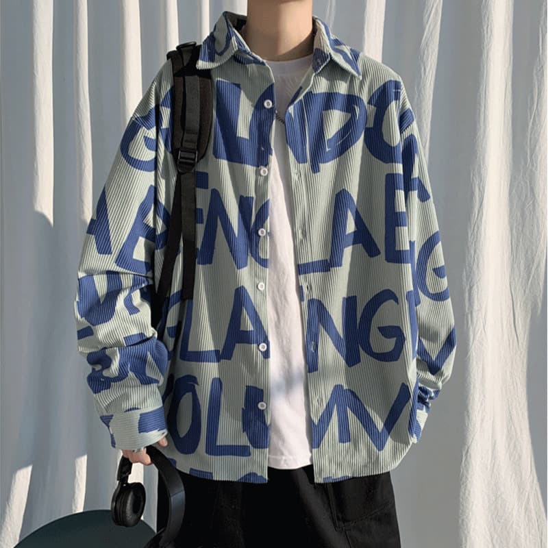 Wholesale Corduroy Long Sleeve Shirt Men Autumn Winter 2022 New Trendy Loose Winter Men's Shirt Jacket Clothing