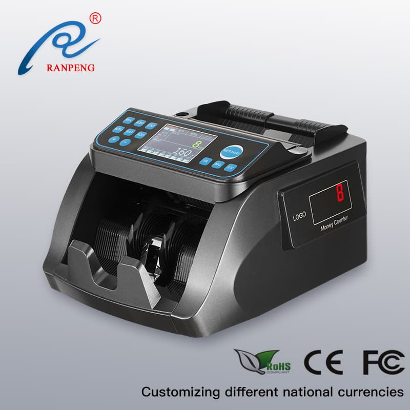 Multi-Currency Y5518 Model Voice Mixed Denomination Total Amount Cash Counting and Verification Machine