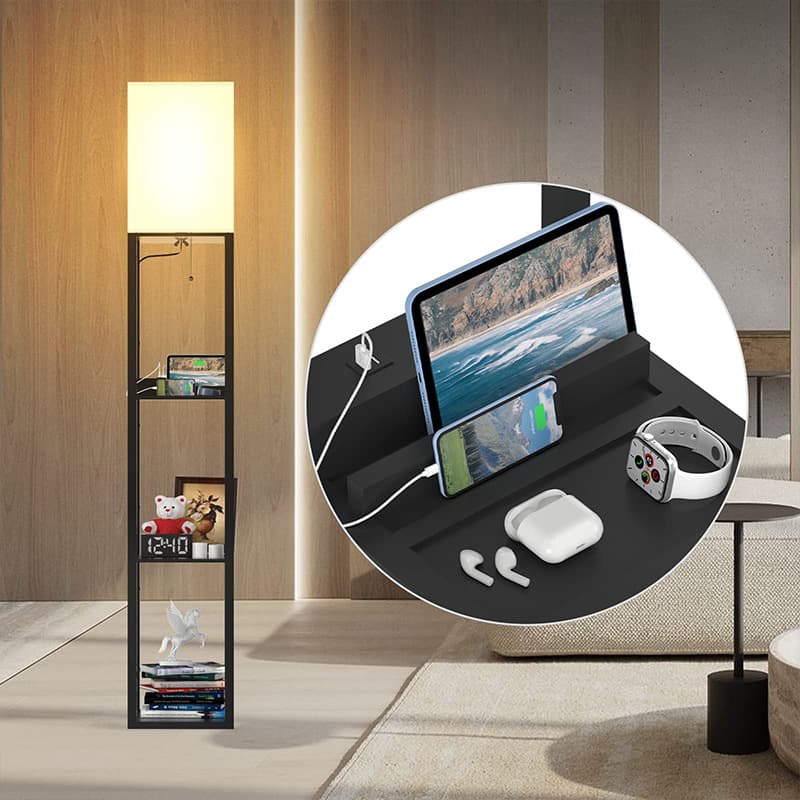 Floor Lamp for Living Room Bedroom Nightstand, Factory Direct, Amazon ETL Certified, LED Floor Standing Dimmable, Nordic Style