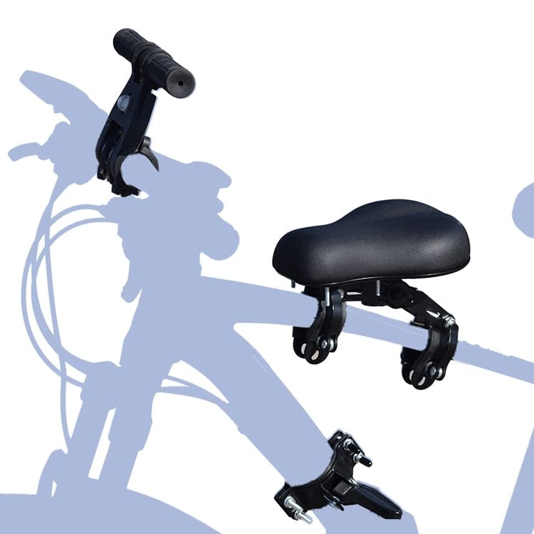Mountain bike child seat with front mounting, quick-release gears, road bike child seat cushion, baby seat
