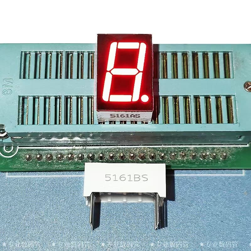 Factory direct supply 0.56-inch single-digit high-brightness red LED digital tube, 5161AS common cathode, 5161BS common anode
