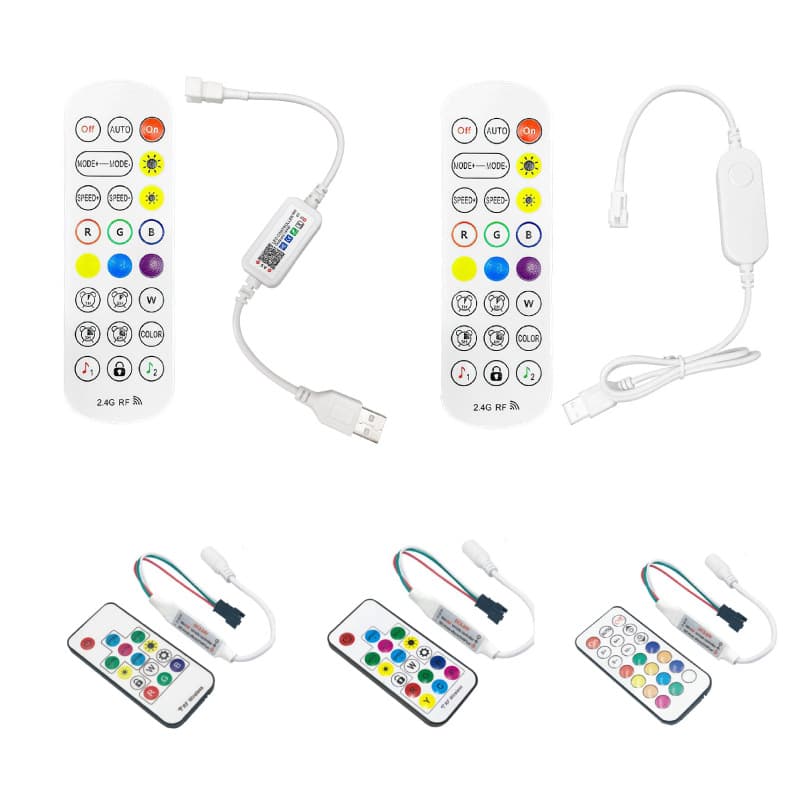 24-key LED Strip RGB Controller USB Switch Button, Baolian Lamp App Mobile Bluetooth Colorful Controller