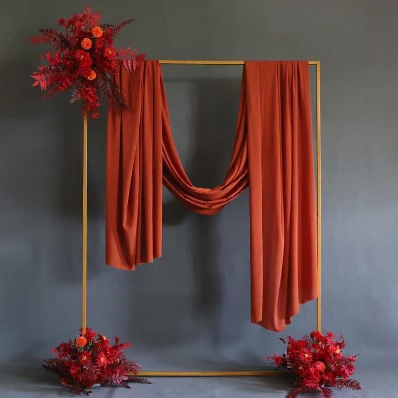 Wedding Decoration Iron Square Arch Flower Stand Stage Background Decor Gold Outdoor Lawn Wedding Ornament Frame