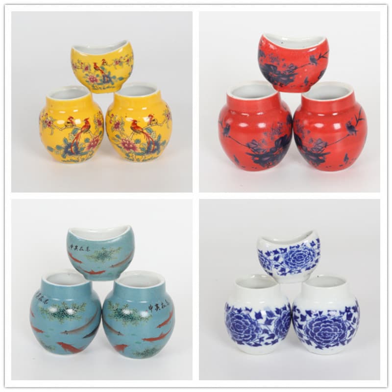 Ceramic Bird Food Cup, Thrush Food Bowl, Bird Food Feeder, Thrush Cage, Myna, Starling, Bird Food Cup, Grosbeak Cage Bird