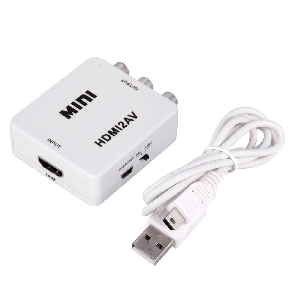 HDMI to AV Audio Video Converter Set-Top Box to Old TV HD Converter HDMI2AV 1080P