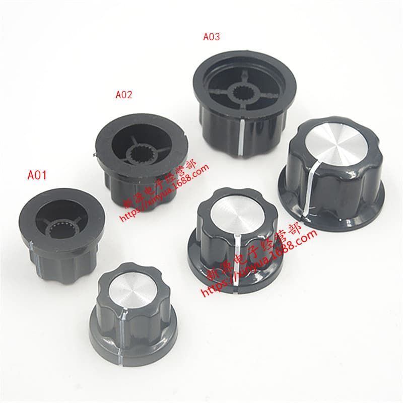 MF-A01/A02/A03/A04 Potentiometer Knob Cap Bakelite, Spline Shaft WH148 Amplifier Potentiometer Cap