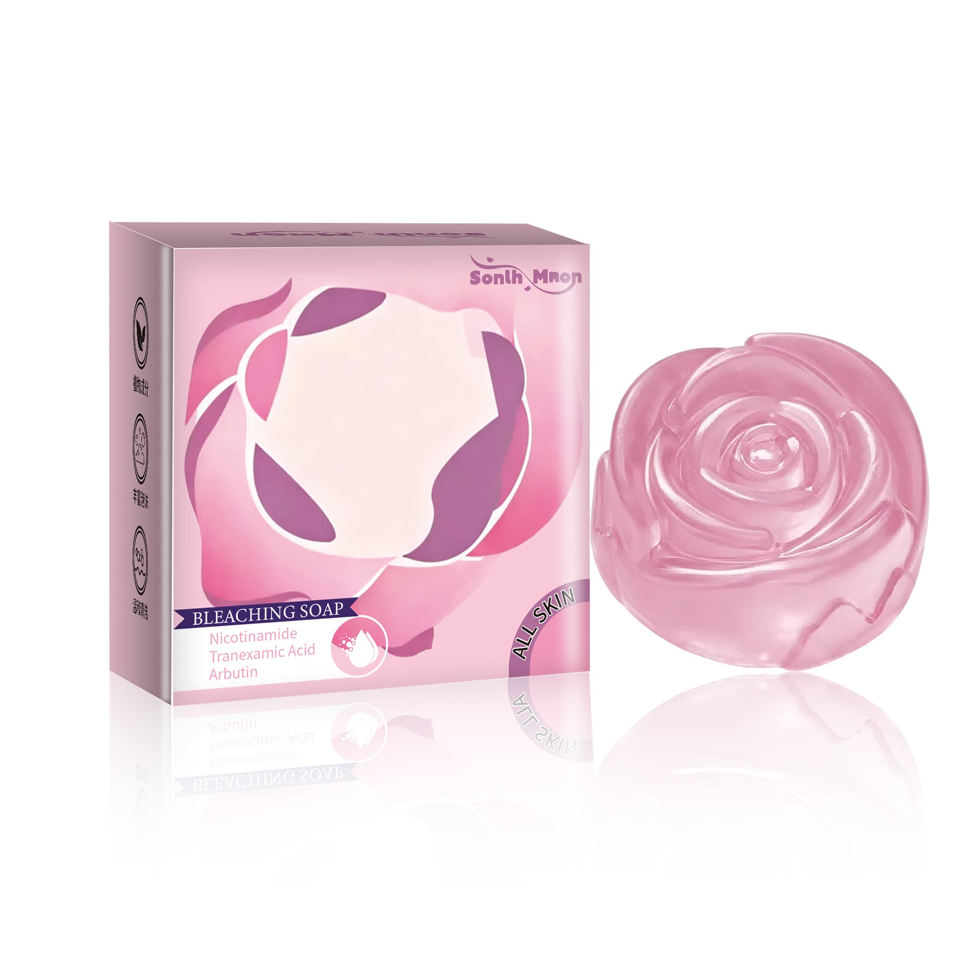 Rose Plant Essential Oil Soap SON099, Rose Soap, Handmade Soap, Scented Soap, Cleansing Bar
