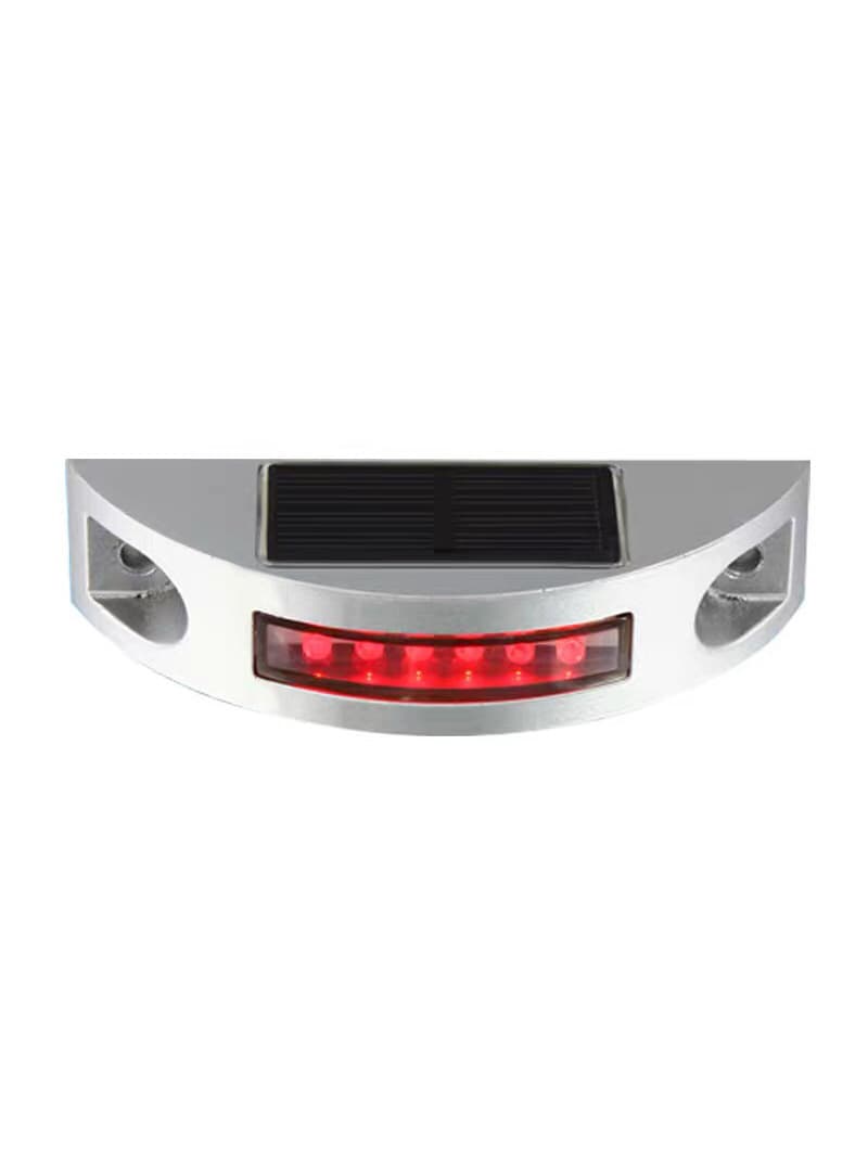Solar cast aluminum road stud raised road sign highway road warning light underground light solar flash light warning light
