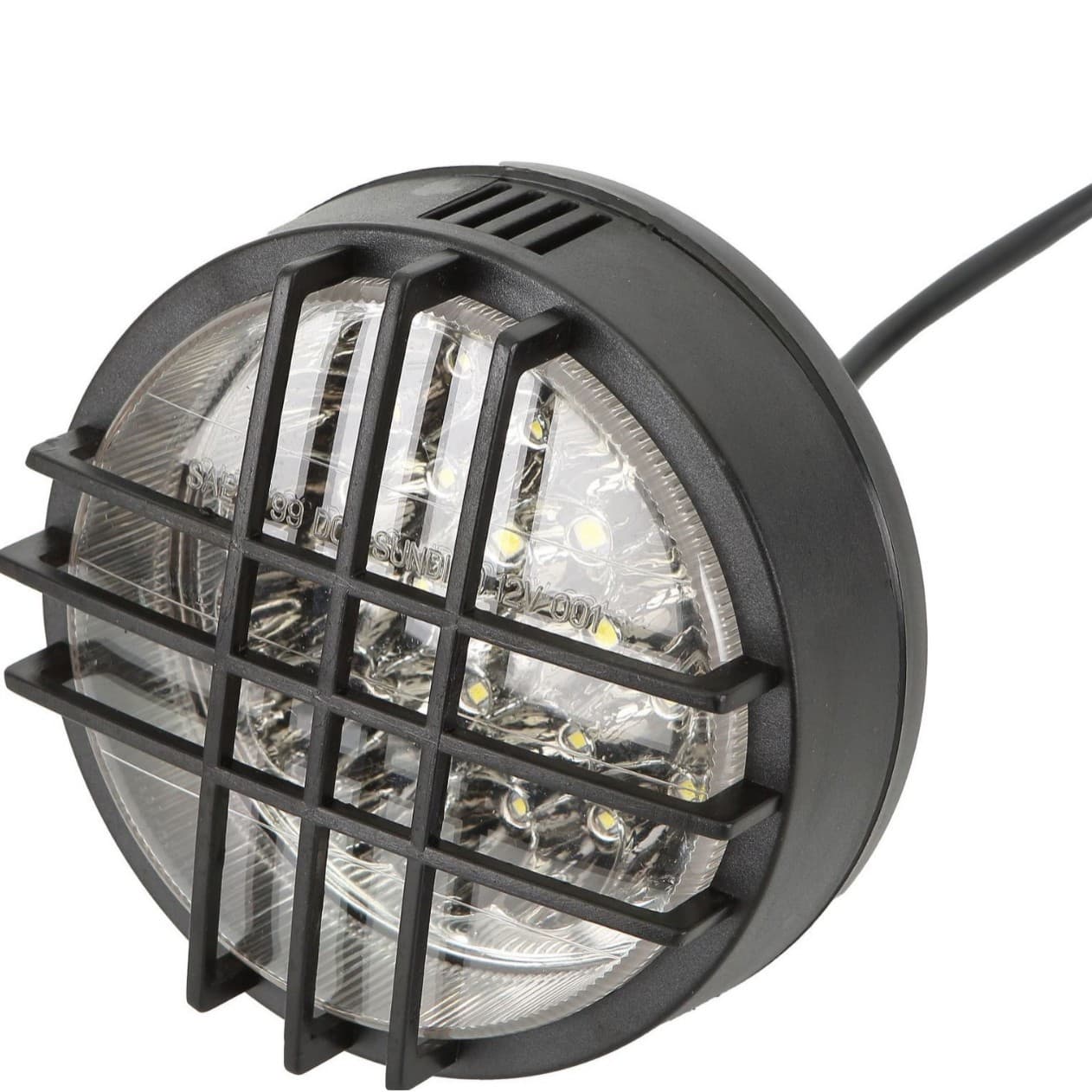 Four-Wheel ATV Sand Cart Kart Motorcycle Accessories Large and Small Bull Grid LED Headlight Electric Motorcycle Headlight