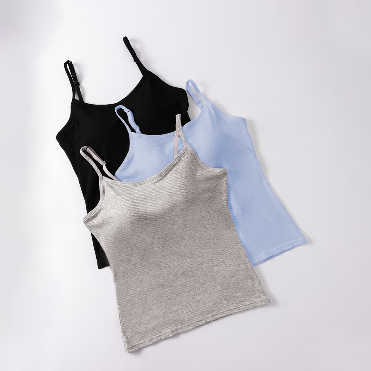 Cross-border Women's Camisole with Built-in Bra Pads, Sexy Layering Top, Wearable Alone or as Outerwear
