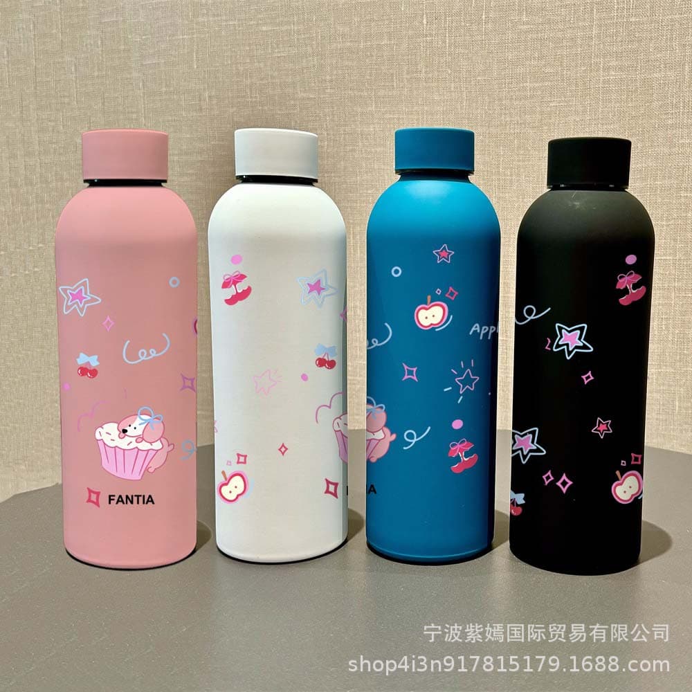 American 304 stainless steel insulated cup large capacity straight cup portable insulated water cup female high-looking small mouth cup