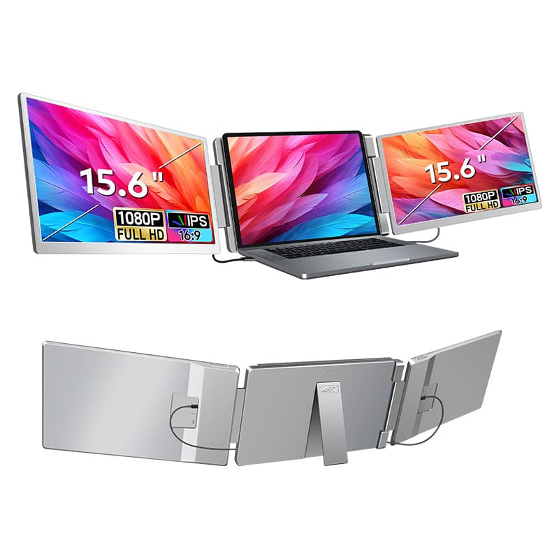 Portable Monitor Single Screen / Dual Screen / Triple Screen Laptop Secondary Display