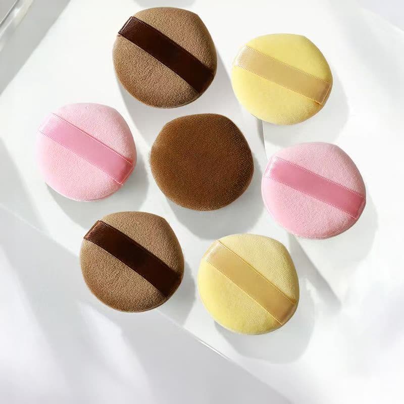 Ultra-Soft Flocking Powder Puff, Loose Powder Puff, Non-Absorbent, Wet and Dry Dual-Use, Velvet Finish Makeup Puff, Wholesale