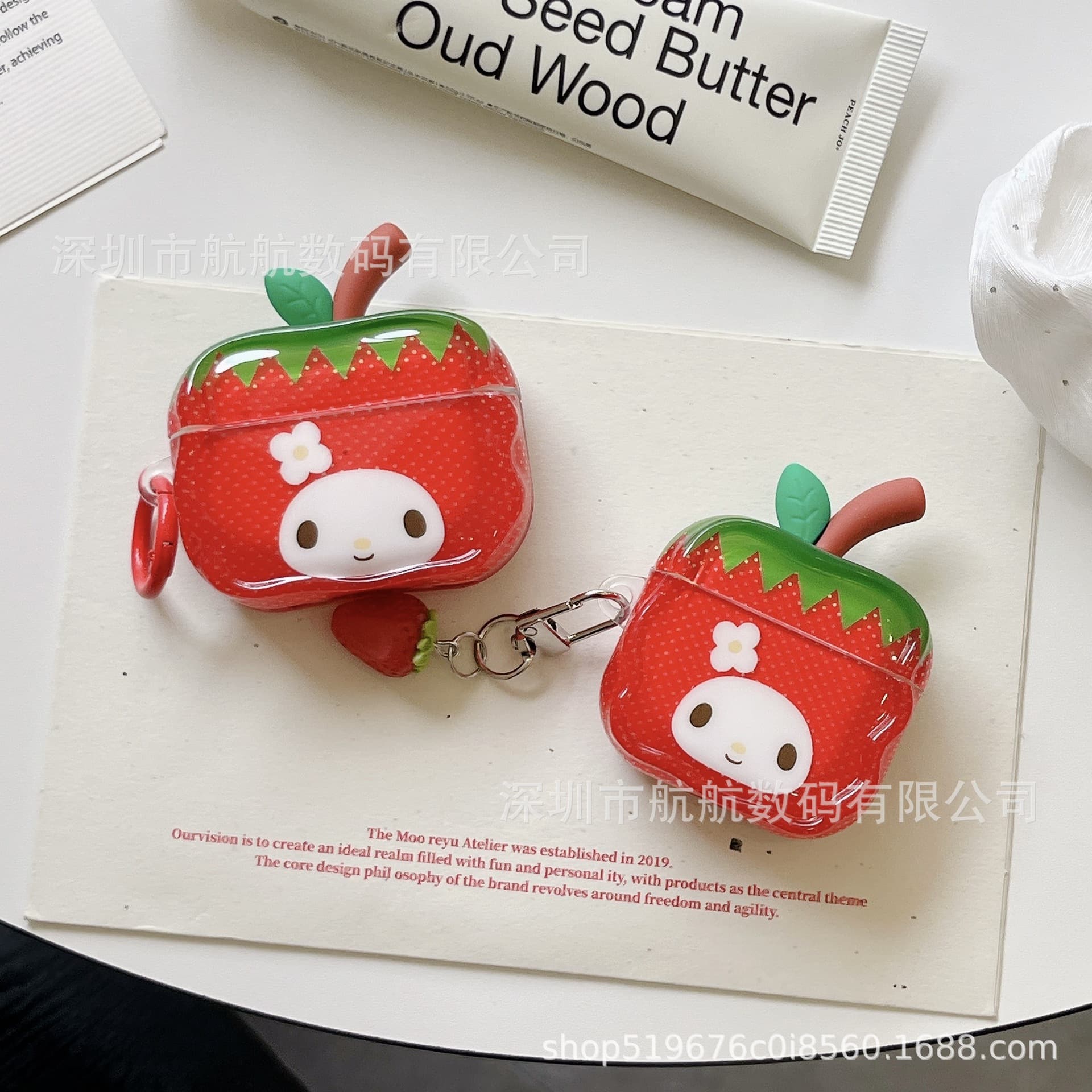 Strawberry My Melody Compatible with AirPods Pro 3 Case AirPods 4 Apple Earphone Case 3rd Gen 2nd Gen Pro 2