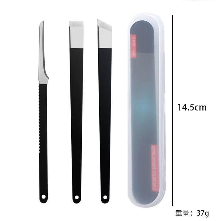 Hot Sale Pedicure Knife Set Stainless Steel Cuticle Fork Double-Ended Nail Cleaner Foot File Planer Steel Pusher Exfoliating Tool