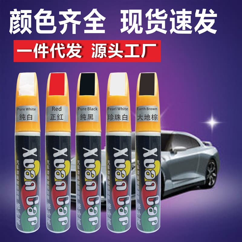 Universal Car Touch-Up Paint Pen for Scratch Repair in Black and White, Automotive Paint Point Pen Beauty Supplies
