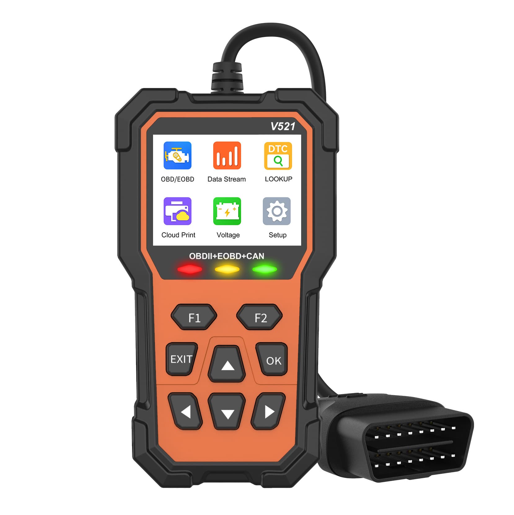 Car Diagnostic Tool Code Reader V521 Model 2.8 Color Screen with Detector Fault Diagnosis Scanner LCD