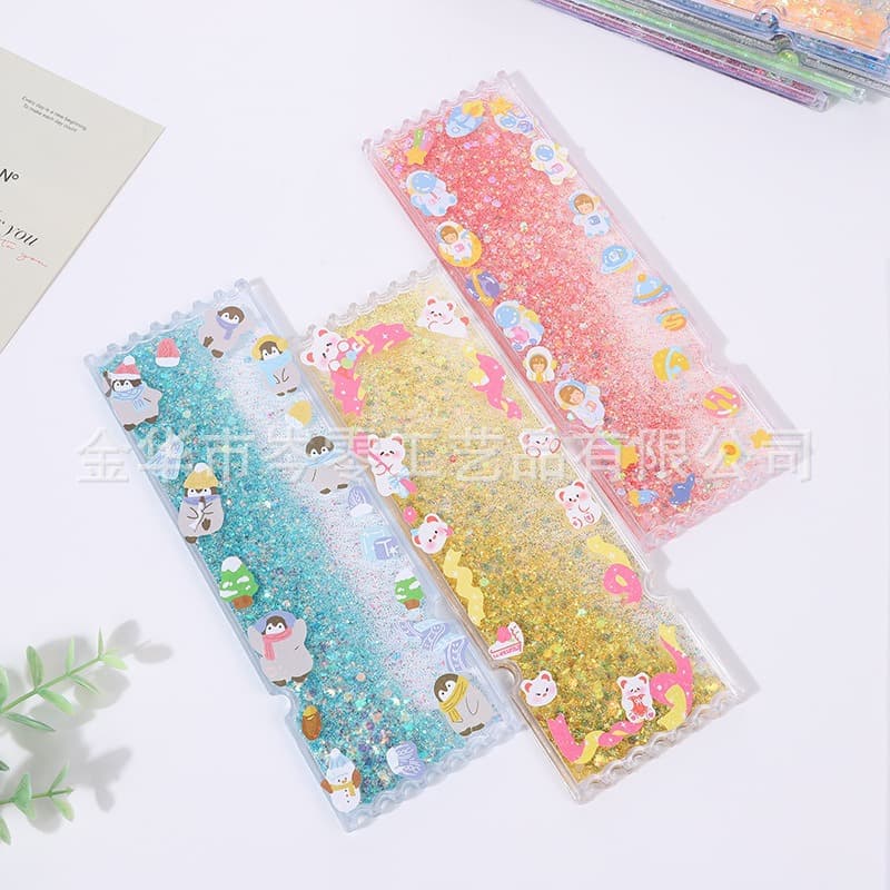 DIY Creative Quicksand Guka Brick Blank Dreamy Ticket Irregular Guka Children's Decorative Ornament Gradient