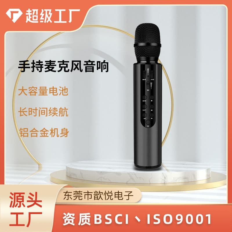 Wireless Bluetooth Microphone Speaker Portable Mic All-in-One KTV Karaoke Machine