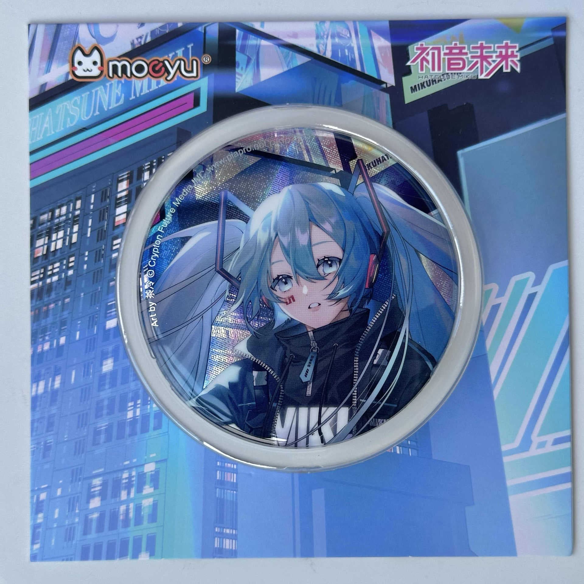 Official Genuine Hatsune Miku Functional Style Badge 75mm Birthday Gift Anime Peripheral Pendant Cartoon