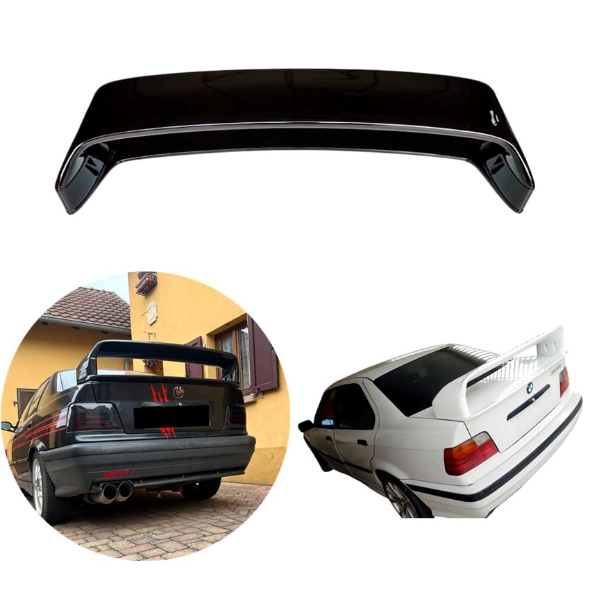 For 1990-2000 BMW E36 M3 Modified Rear Spoiler E36 Four-Section Style Spoiler Lip