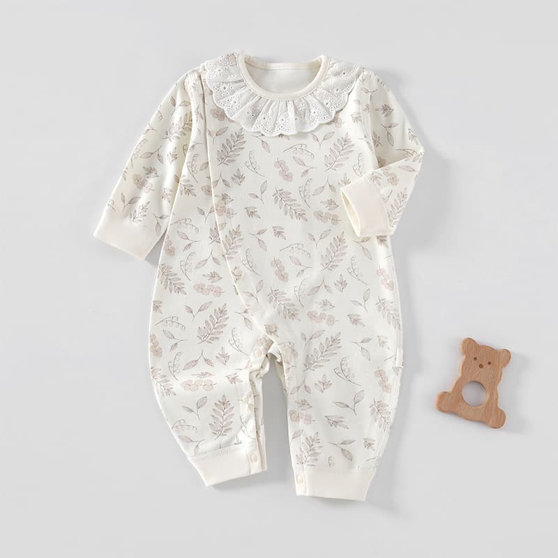 Newborn one-piece spring and autumn pure cotton type A baby boneless clothes newborn baby spring and autumn outing clothes