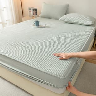 2026 New Season Fitted Bed Sheet Cover, All-Season Universal Bed Wrap, Thickened Mattress Protector, Bed Sheet Set