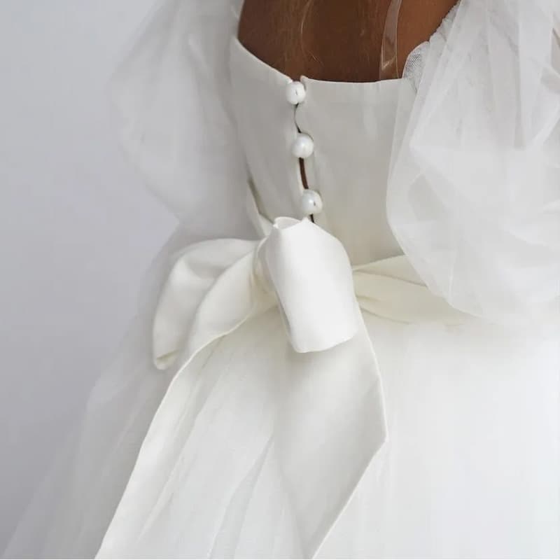 Children's First Birthday Dress, Cute Flower Girl Wedding Off-Shoulder Princess Dress, Tulle Tutu Dress for Birthday Party