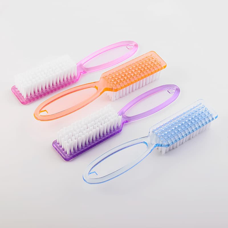 Cross-Border Colorful Nail Brush, Nail Art Tool Creative Transparent Multi-Function Large Plastic Nail Dust Cleaning Brush