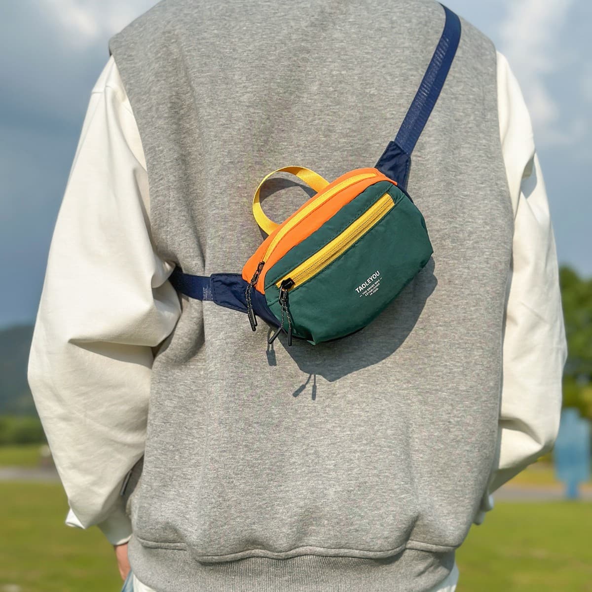 Outdoor Lightweight Waist Bag, Men's Cycling Crossbody Bag, Women's Shoulder Chest Bag, Sports Outing, Casual Mobile Phone Bag, Commuter Bag