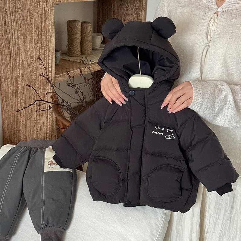 Baby down jacket winter wear for infants thickened 90% white duck down coat unisex warm down outerwear category A