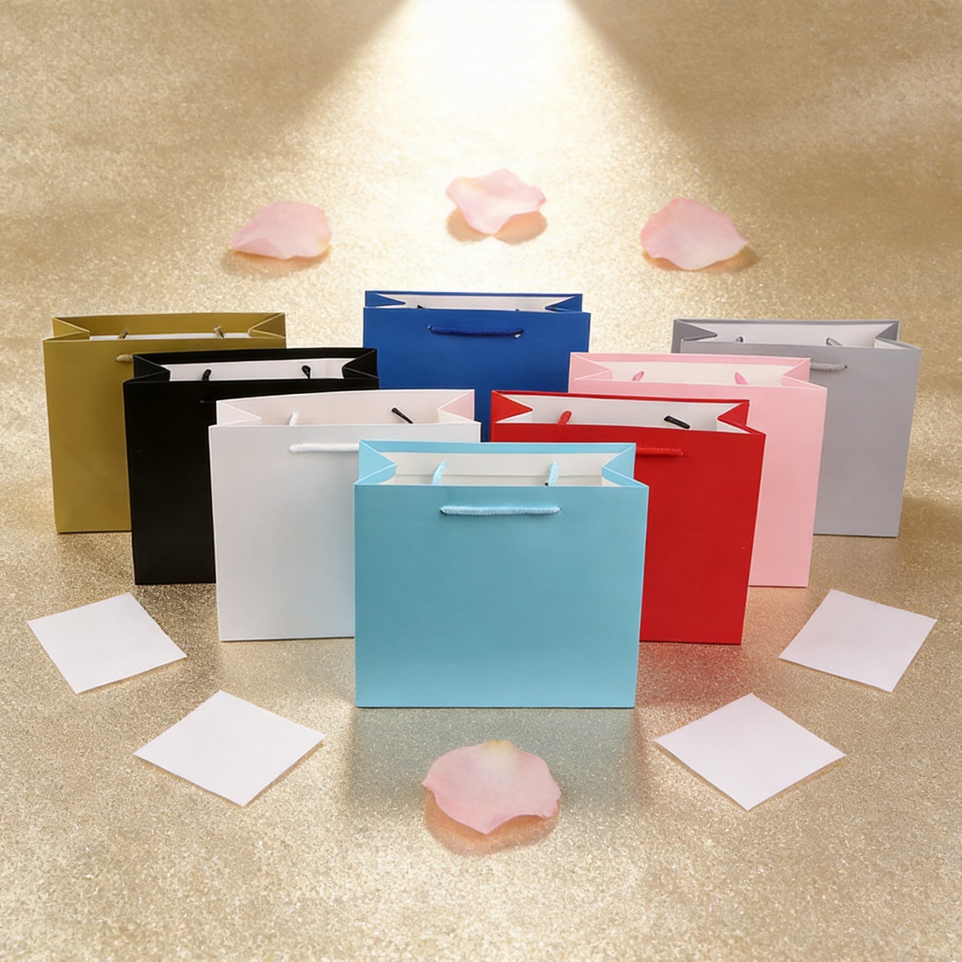 White Cardstock Monochrome Horizontal Handheld Paper Bag Wedding Gift Bag Candy Bag White Cardstock Handbag