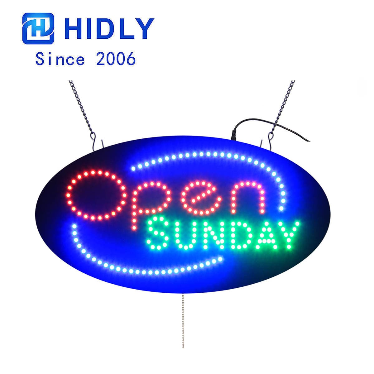We supply LED open 24-hour display boards, business signs, open sign (HSO0231).