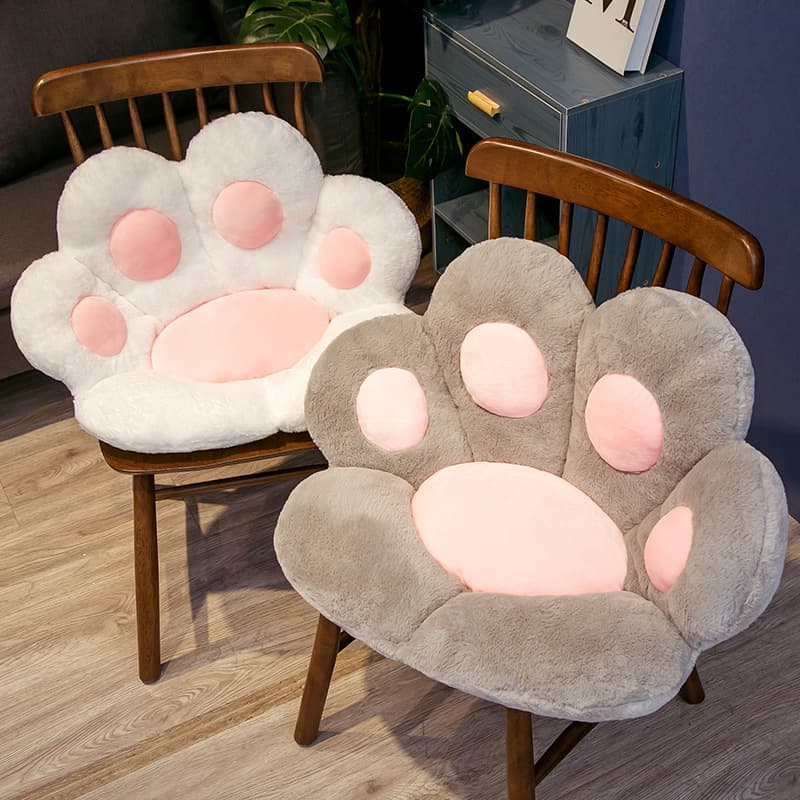 Cartoon Bear Paw Semi-Enclosed Seat Cushion Lazy One-Piece Sofa Office Chair Cushion Butt Cushion Floor Pad Customizable Logo