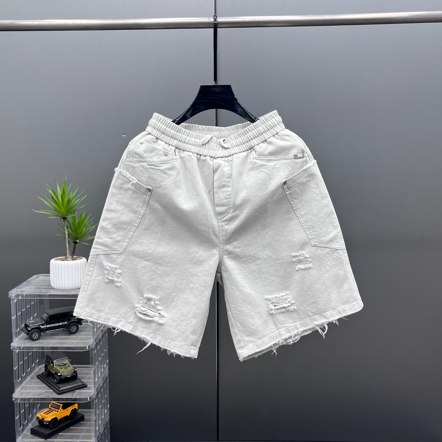 Ripped Denim Shorts Men Women Summer Trendy Brand Five-Point Pants Cool Casual Loose Shorts 2026 New Style Mid-Length Shorts