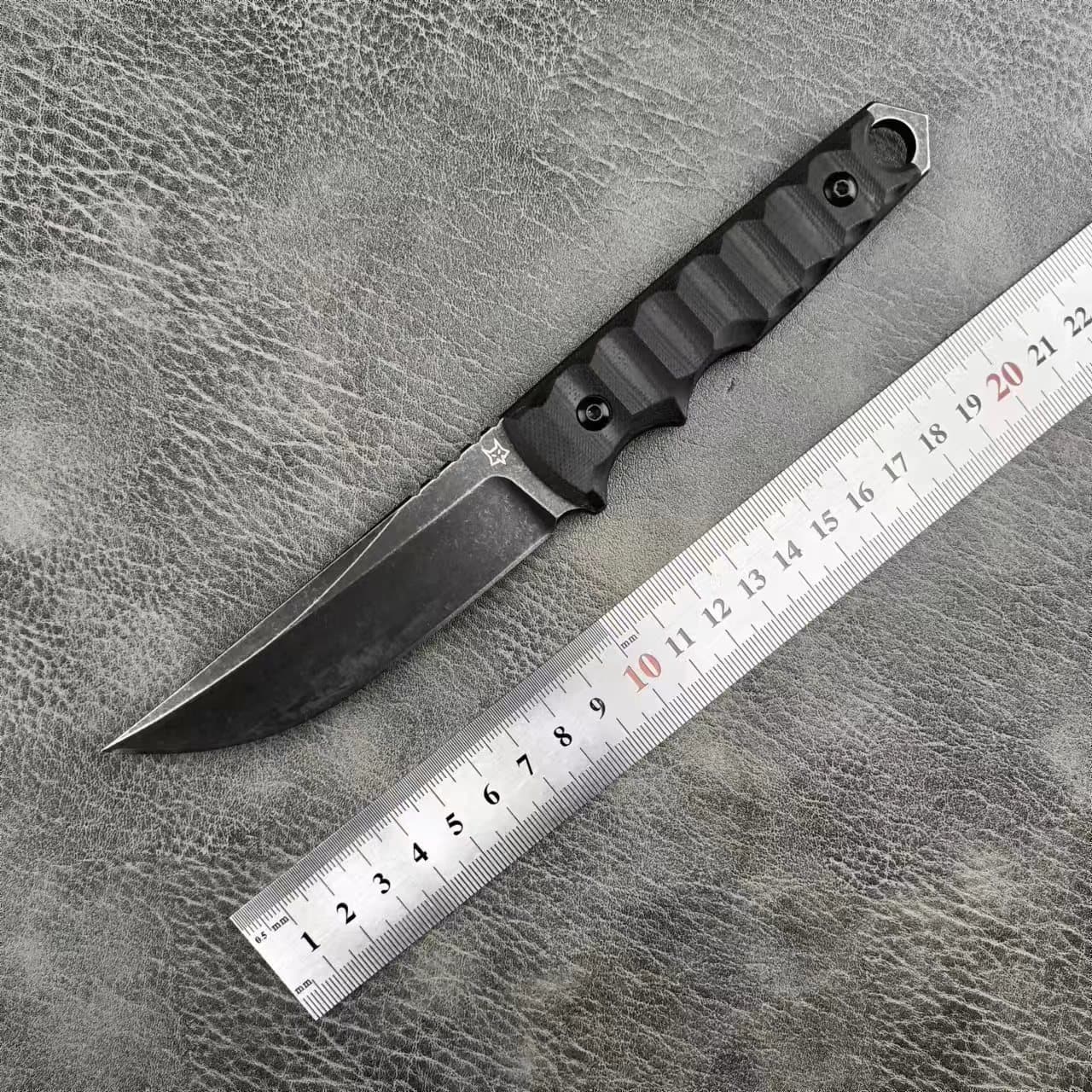 Hot-selling FOX Outdoor Expedition Camping Multifunctional Survival Knife, Portable High Hardness Small Fixed Blade Knife